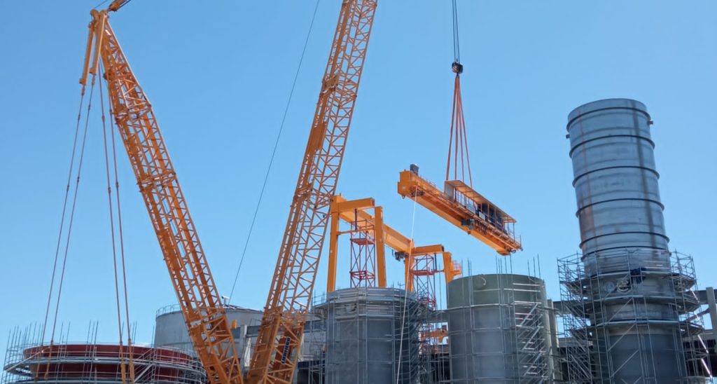 Montaje de puentes grúa